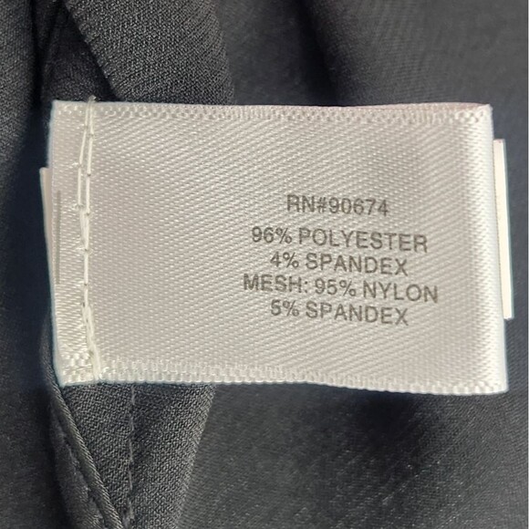 Boston Proper Nikki V Neck Charmeuse Blouse Top Womens Size 6 Black Minimalist - Picture 9 of 10